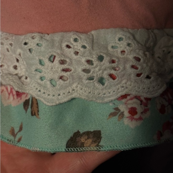 18-24 mos Pink and Green Ruffled Bunny Dress - Picture 4 of 6